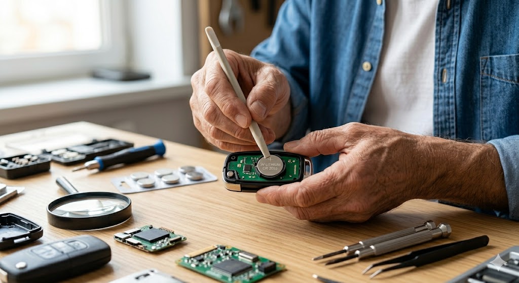 CR2032 lithium coin cell battery from manufacturer with 3V 230mAh capacity for industrial use