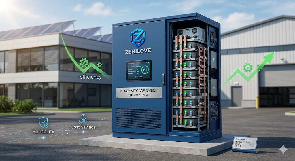 ZENILOVE custom energy storage cabinet for industrial and commercial power optimization