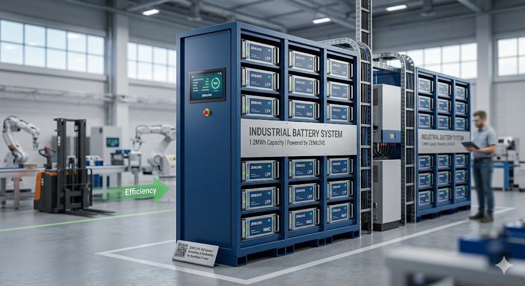 ZENILOVE high-performance industrial battery system optimizing factory power supply