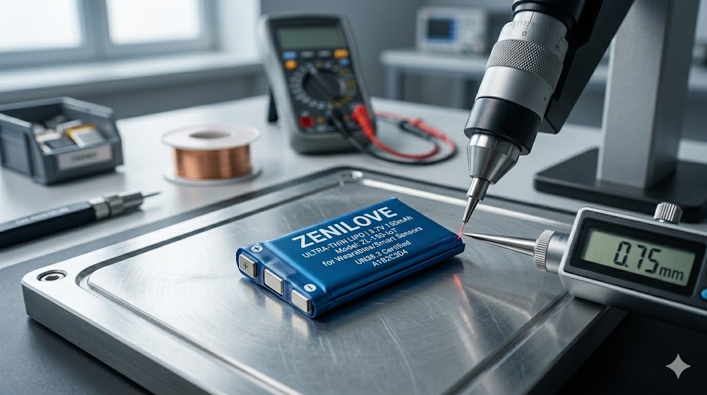 Zenilove ultra-thin lipo battery for iot devices and wearable electronics customization